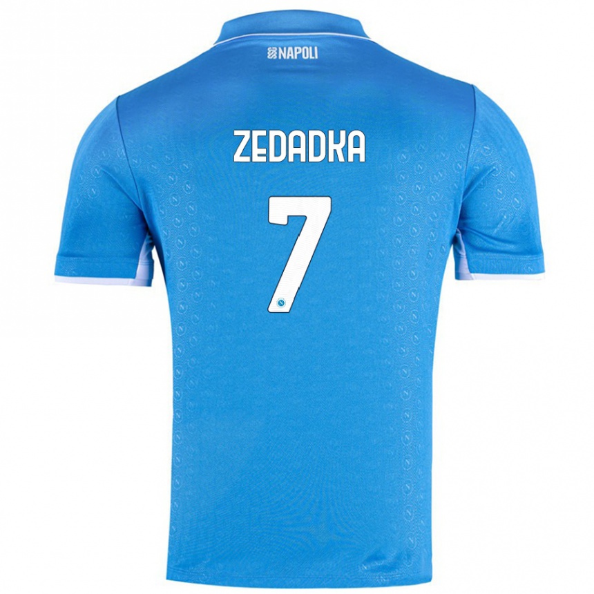 Kids Football Karim Zedadka #7 Sky Blue Home Jersey 2024/25 T-Shirt