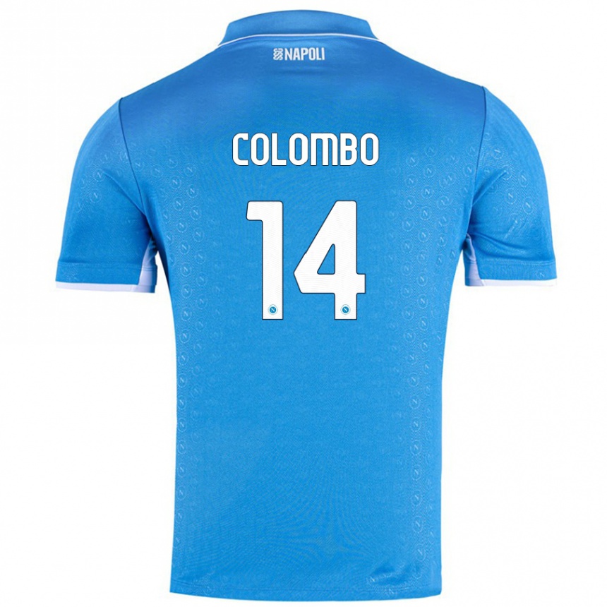 Kids Football Sofia Colombo #14 Sky Blue Home Jersey 2024/25 T-Shirt