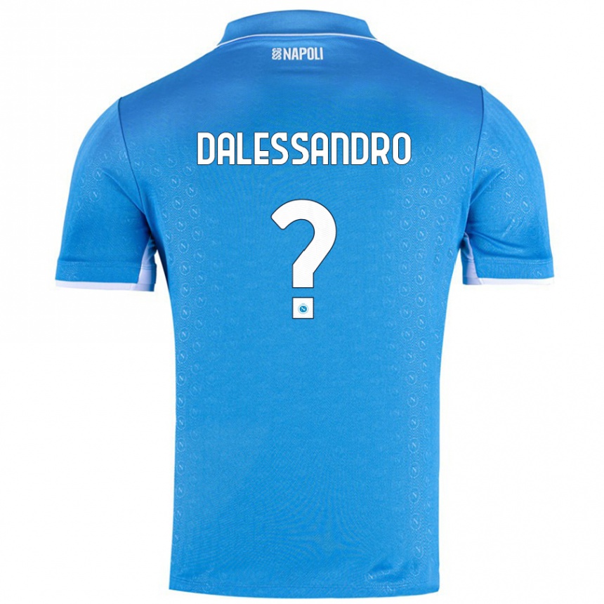 Kids Football Nicola Dalessandro #0 Sky Blue Home Jersey 2024/25 T-Shirt