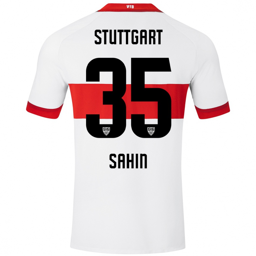 Kids Football Mehmet Sahin #35 White Red Home Jersey 2024/25 T-Shirt