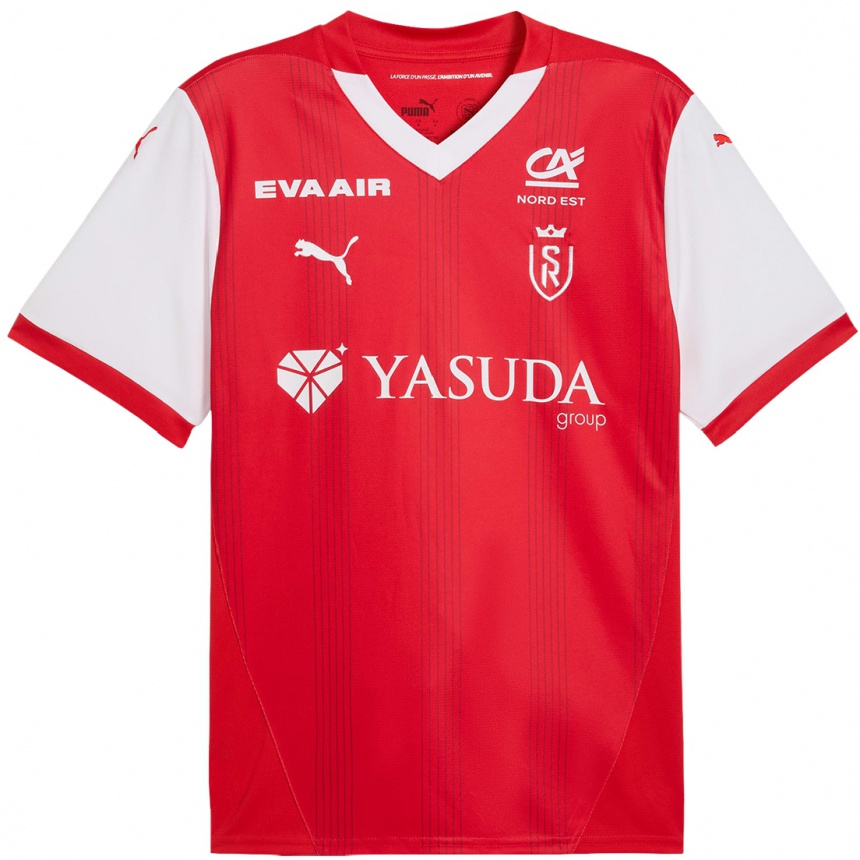 Kids Football Keito Nakamura #17 Red White Home Jersey 2024/25 T-Shirt