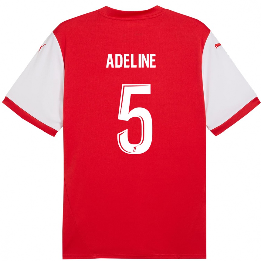 Kids Football Martin Adeline #5 Red White Home Jersey 2024/25 T-Shirt