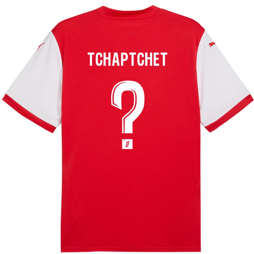 Kids Football Arthur Tchaptchet #0 Red White Home Jersey 2024/25 T-Shirt