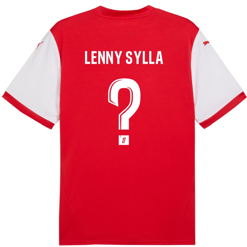 Kids Football Lenny Sylla #0 Red White Home Jersey 2024/25 T-Shirt