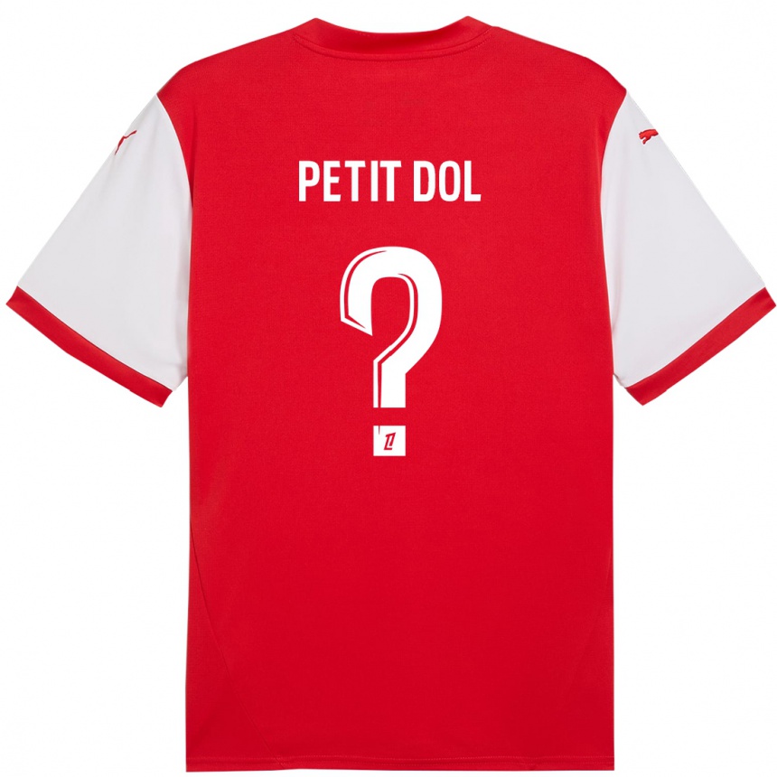 Kids Football Alvin Petit Dol #0 Red White Home Jersey 2024/25 T-Shirt