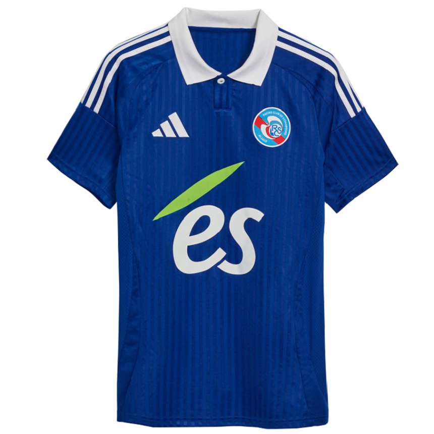 Kids Football Chris Mbaï-Assem #0 Blue White Home Jersey 2024/25 T-Shirt