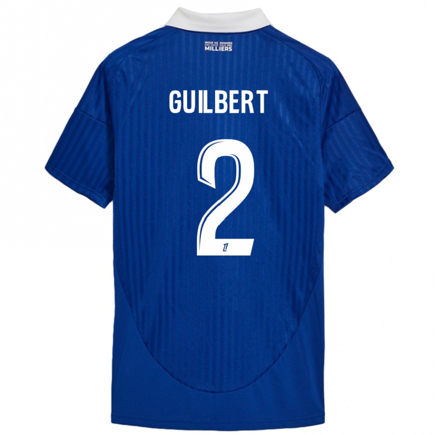 Kids Football Frédéric Guilbert #2 Blue White Home Jersey 2024/25 T-Shirt