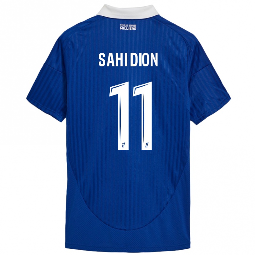 Kids Football Moïse Sahi Dion #11 Blue White Home Jersey 2024/25 T-Shirt