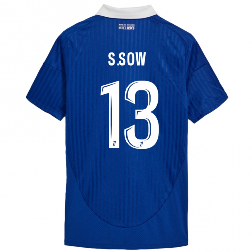 Kids Football Saïdou Sow #13 Blue White Home Jersey 2024/25 T-Shirt