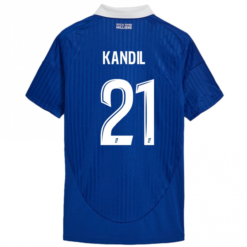 Kids Football Nordine Kandil #21 Blue White Home Jersey 2024/25 T-Shirt