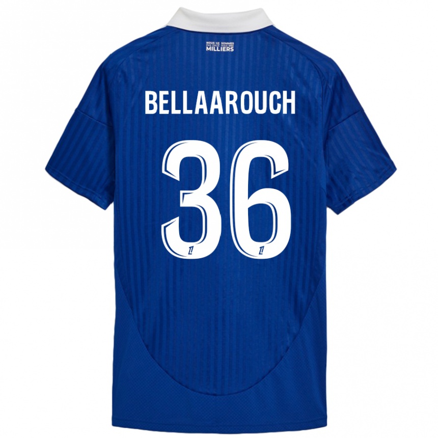 Kids Football Alaa Bellaarouch #36 Blue White Home Jersey 2024/25 T-Shirt