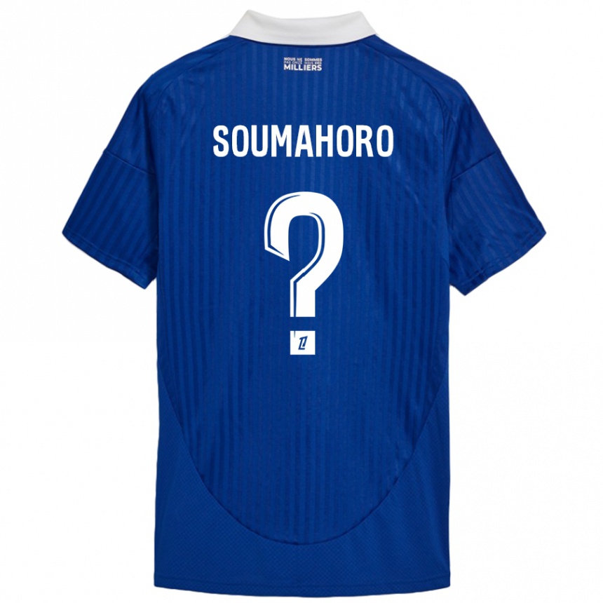 Kids Football Mohamed Soumahoro #0 Blue White Home Jersey 2024/25 T-Shirt