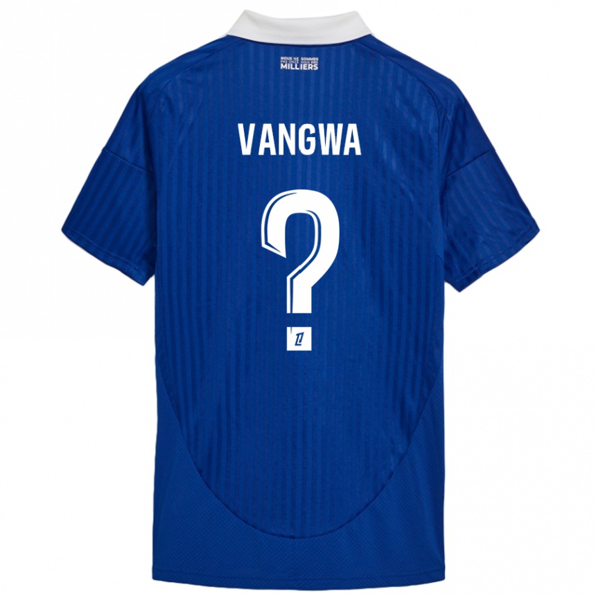 Kids Football Jilva Vangwa #0 Blue White Home Jersey 2024/25 T-Shirt