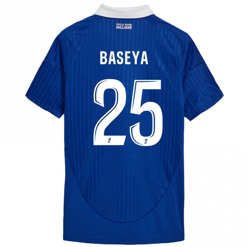 Kids Football Steven Baseya #25 Blue White Home Jersey 2024/25 T-Shirt