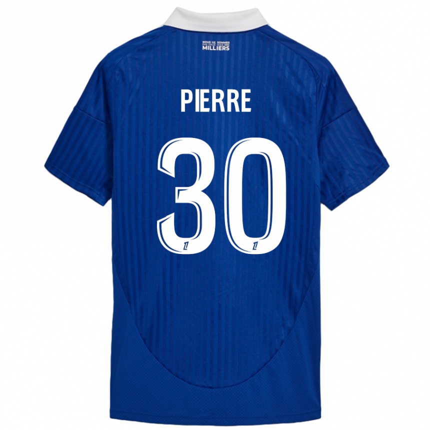 Kids Football Alexandre Pierre #30 Blue White Home Jersey 2024/25 T-Shirt