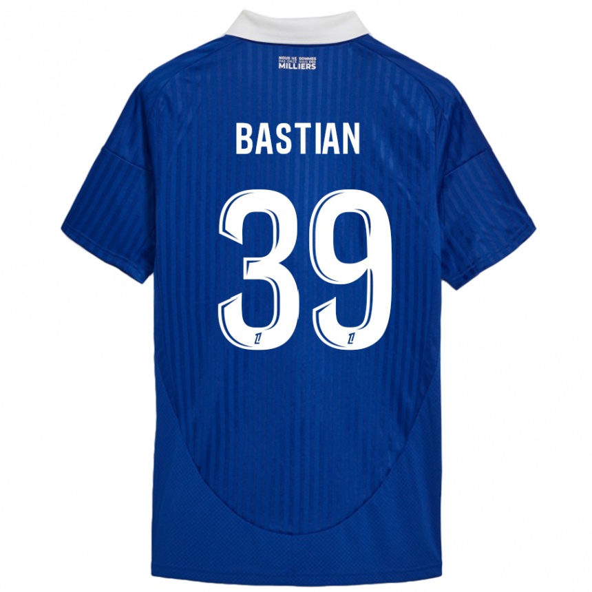 Kids Football Maxime Bastian #39 Blue White Home Jersey 2024/25 T-Shirt