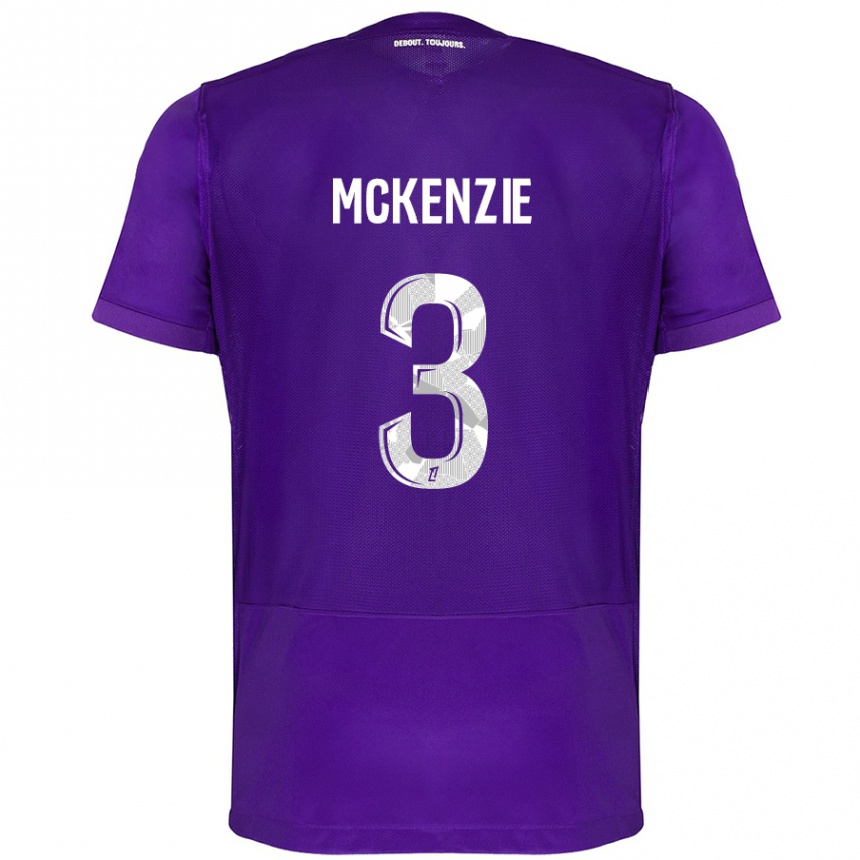 Kids Football Mark Mckenzie #3 Purple White Home Jersey 2024/25 T-Shirt