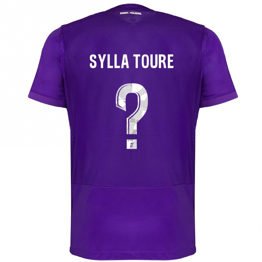 Kids Football Ismael Sylla Touré #0 Purple White Home Jersey 2024/25 T-Shirt