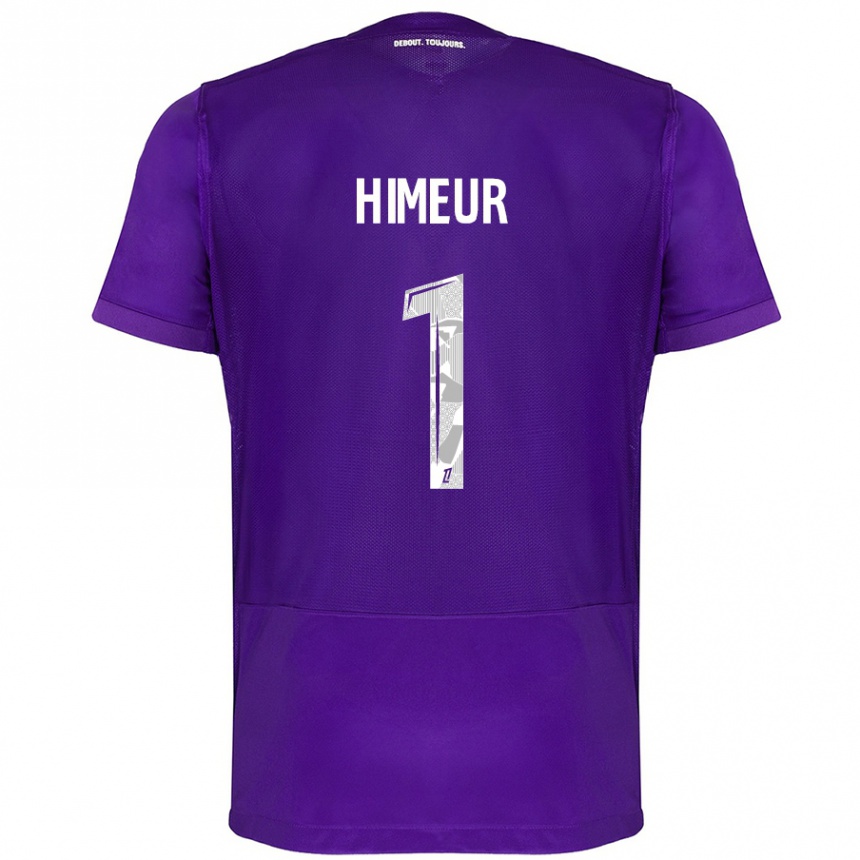 Kids Football Thomas Himeur #1 Purple White Home Jersey 2024/25 T-Shirt