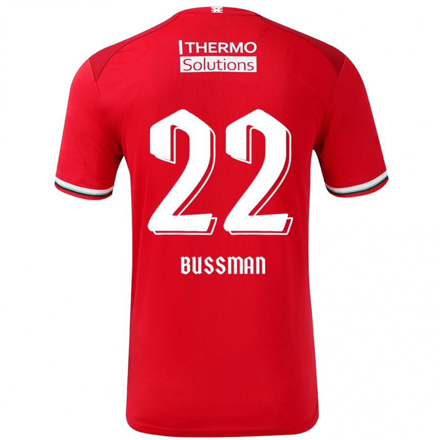 Kids Football Fiene Bussman #22 Red White Home Jersey 2024/25 T-Shirt