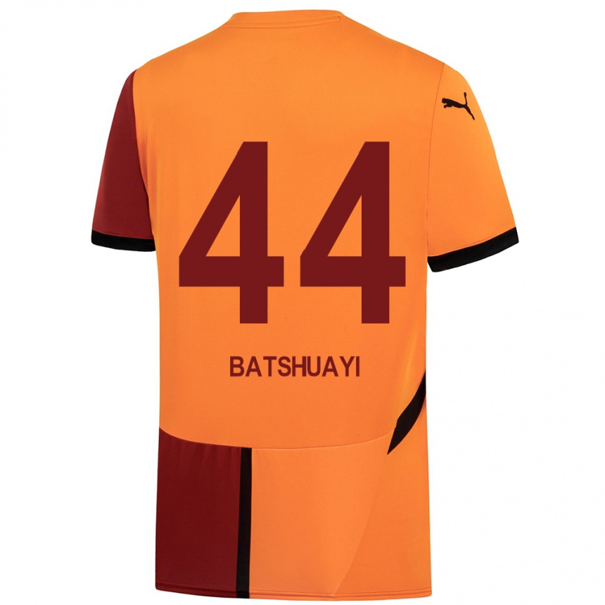 Kids Football Michy Batshuayi #44 Yellow Red Home Jersey 2024/25 T-Shirt