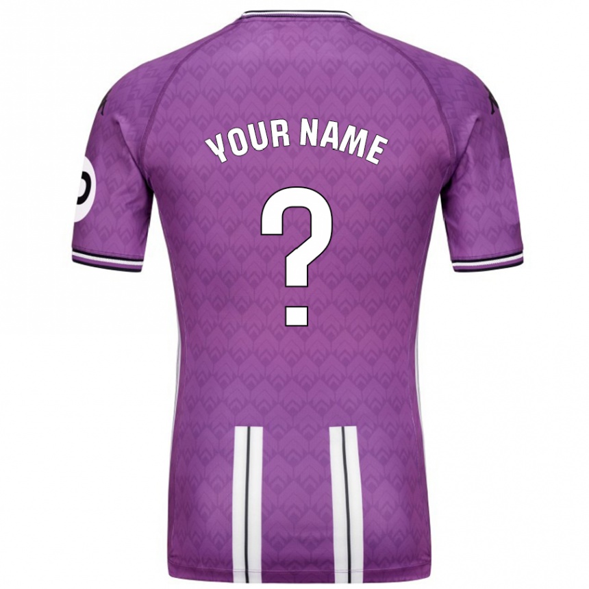 Kids Football Your Name #0 Purple White Home Jersey 2024/25 T-Shirt