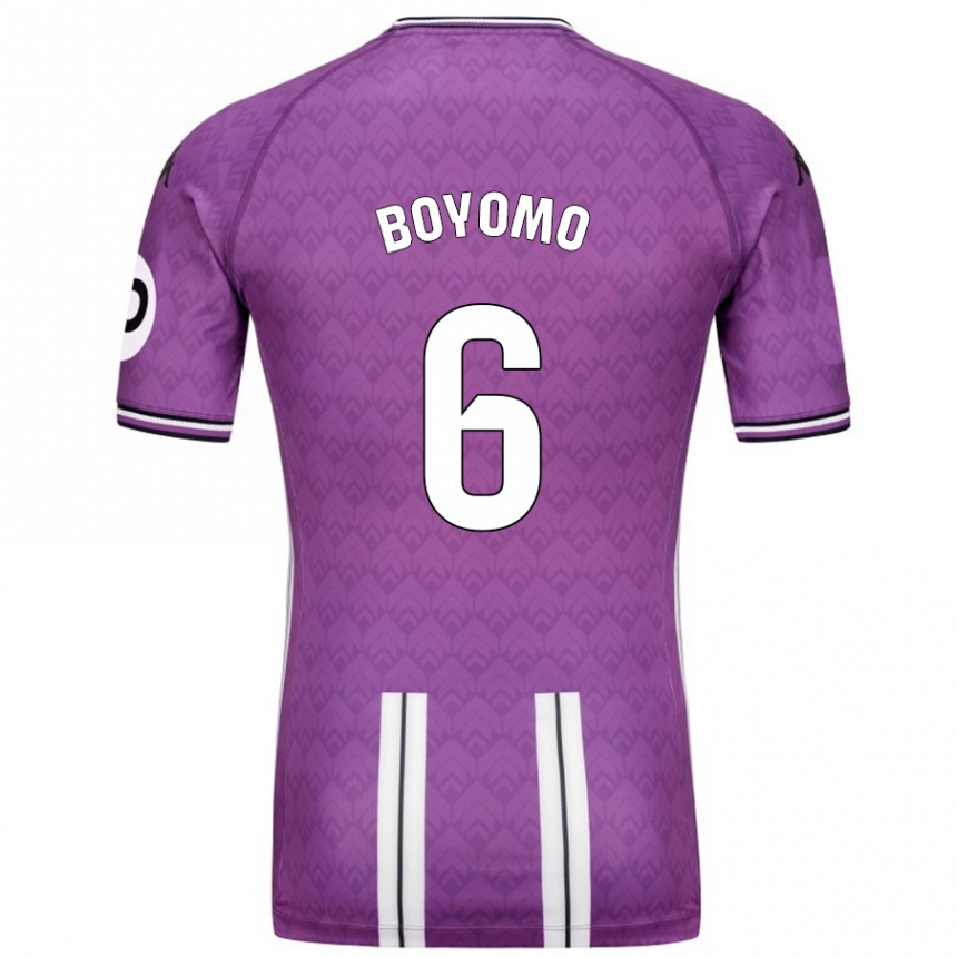 Kids Football Enzo Boyomo #6 Purple White Home Jersey 2024/25 T-Shirt