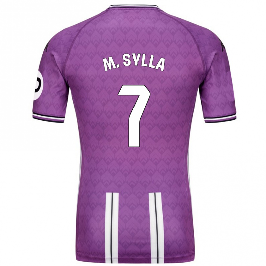 Kids Football Mamadou Sylla #7 Purple White Home Jersey 2024/25 T-Shirt