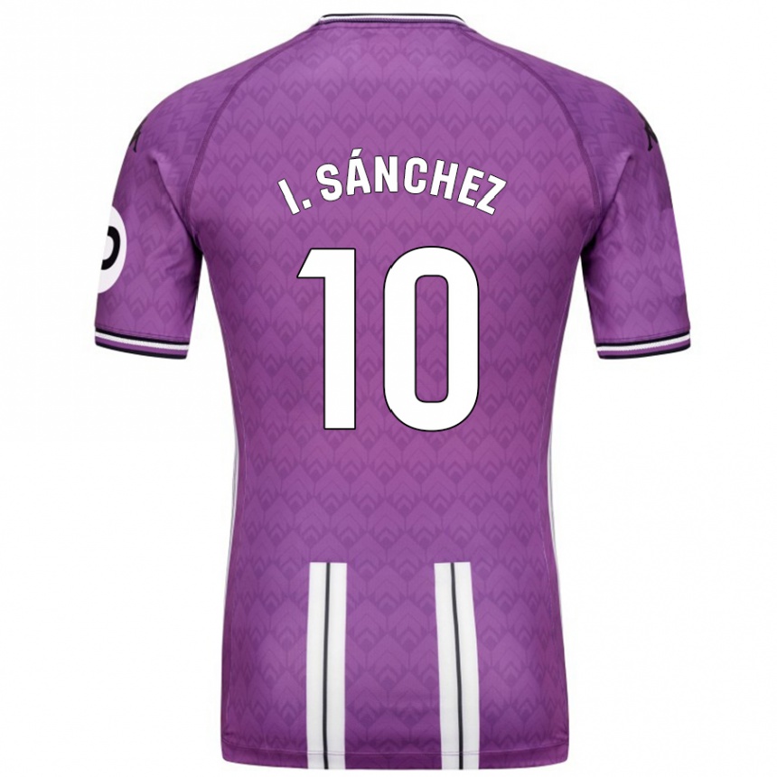 Kids Football Iván Sánchez #10 Purple White Home Jersey 2024/25 T-Shirt