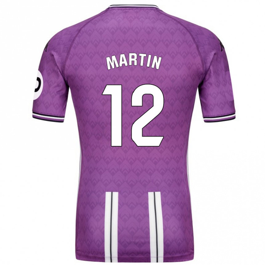 Kids Football Mario Martin #12 Purple White Home Jersey 2024/25 T-Shirt