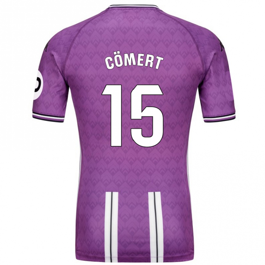 Kids Football Eray Cömert #15 Purple White Home Jersey 2024/25 T-Shirt