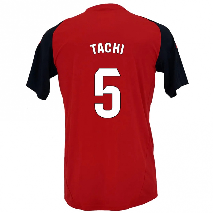 Kids Football Tachi #5 Red Black Home Jersey 2024/25 T-Shirt