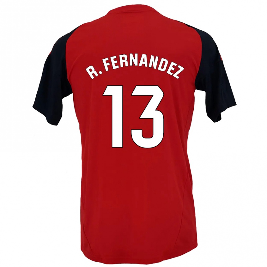 Kids Football Raúl Fernández #13 Red Black Home Jersey 2024/25 T-Shirt