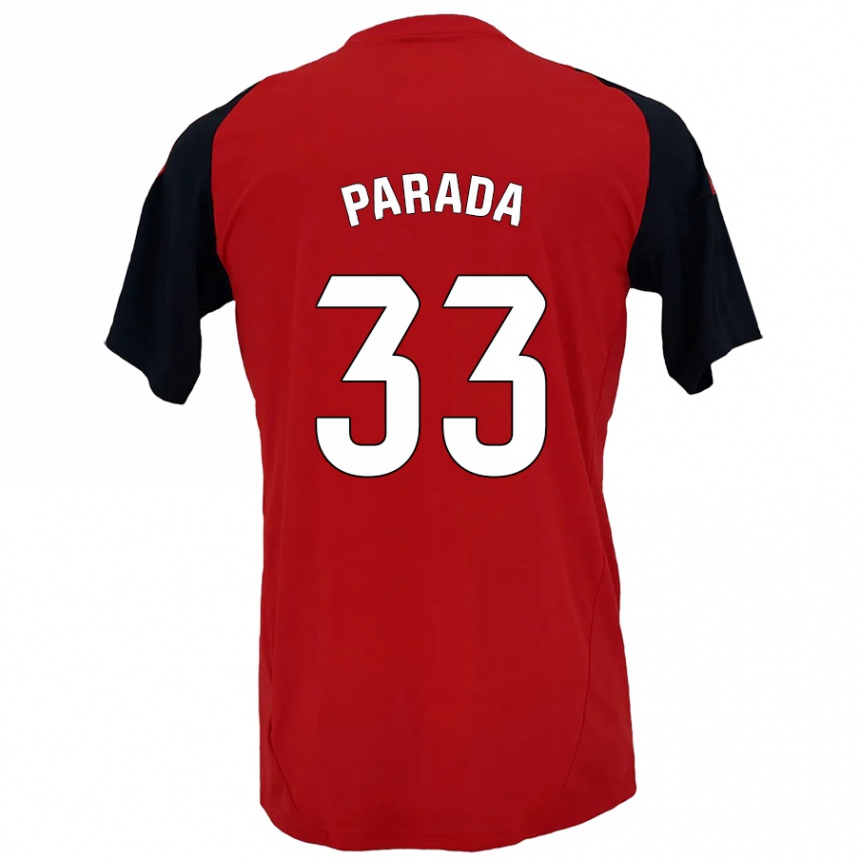 Kids Football Victor Parada #33 Red Black Home Jersey 2024/25 T-Shirt