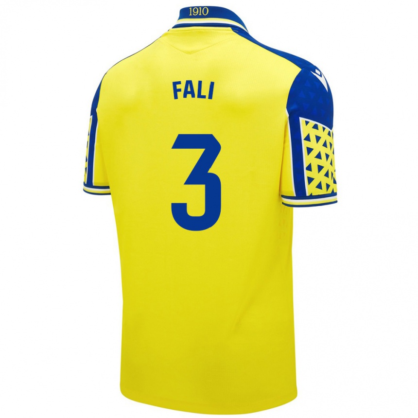 Kids Football Fali #3 Yellow Blue Home Jersey 2024/25 T-Shirt