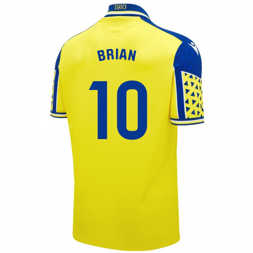 Kids Football Brian Ocampo #10 Yellow Blue Home Jersey 2024/25 T-Shirt