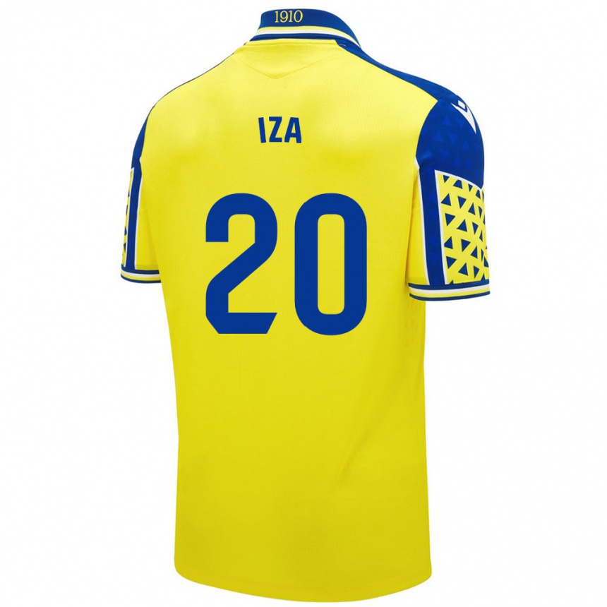 Kids Football Iza Carcelén #20 Yellow Blue Home Jersey 2024/25 T-Shirt