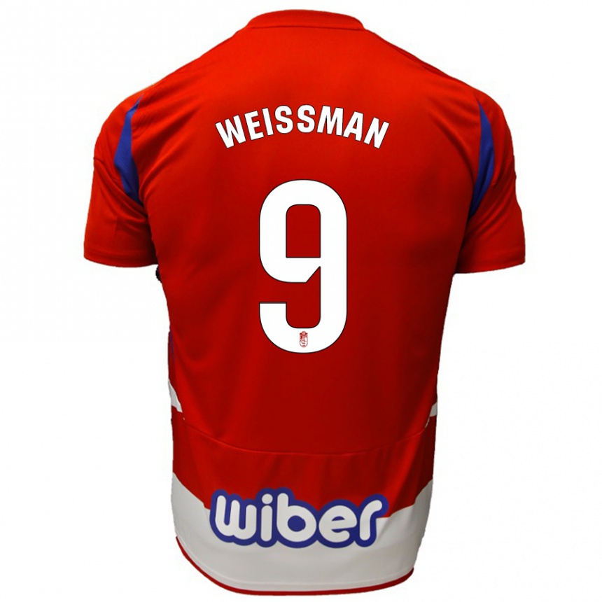 Kids Football Shon Weissman #9 Red White Blue Home Jersey 2024/25 T-Shirt