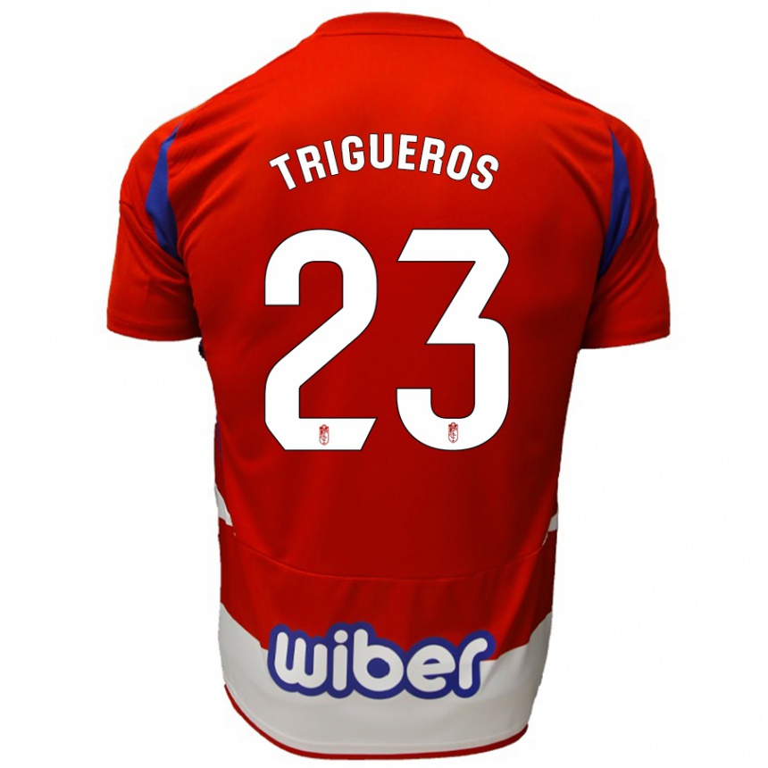 Kids Football Manu Trigueros #23 Red White Blue Home Jersey 2024/25 T-Shirt