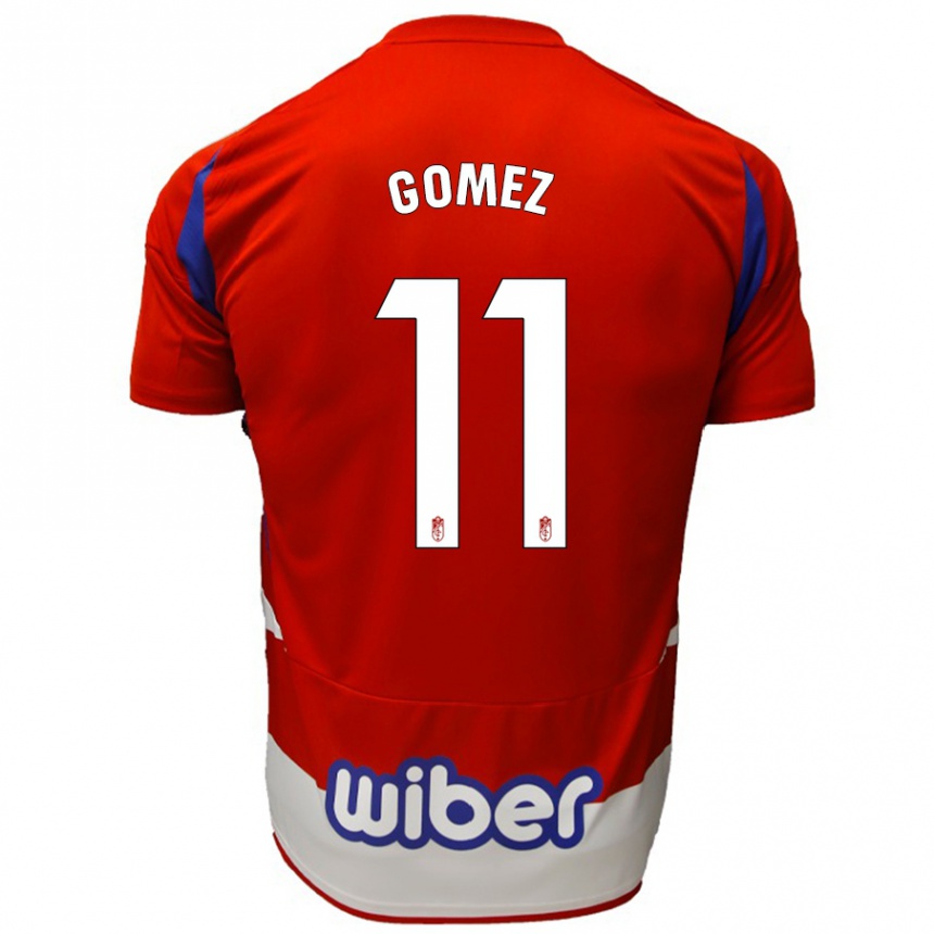 Kids Football Andrea Gómez #11 Red White Blue Home Jersey 2024/25 T-Shirt