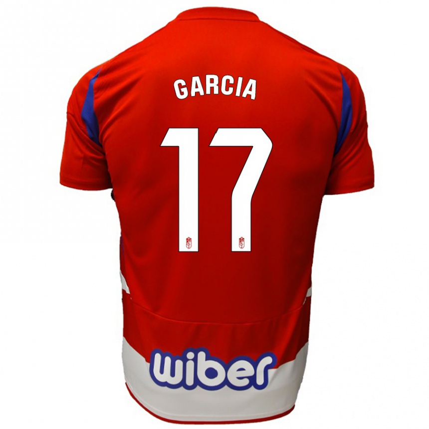 Kids Football Naima García #17 Red White Blue Home Jersey 2024/25 T-Shirt