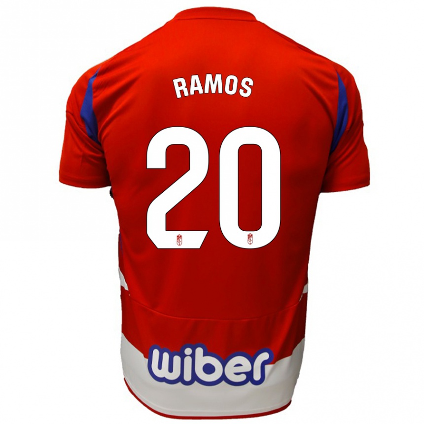 Kids Football Lucía Ramos #20 Red White Blue Home Jersey 2024/25 T-Shirt