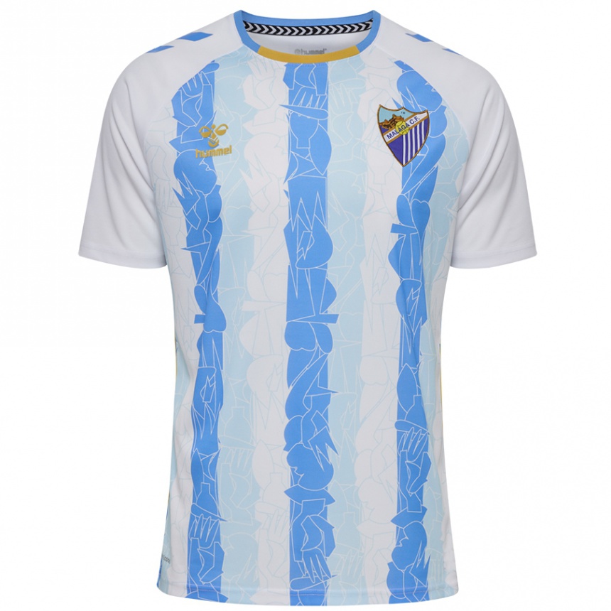 Kids Football Iván Benito #15 White Blue Home Jersey 2024/25 T-Shirt