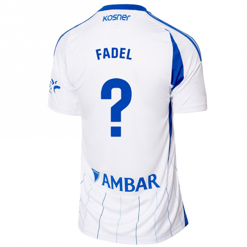 Kids Football Ismael Fadel #0 Red White Home Jersey 2024/25 T-Shirt