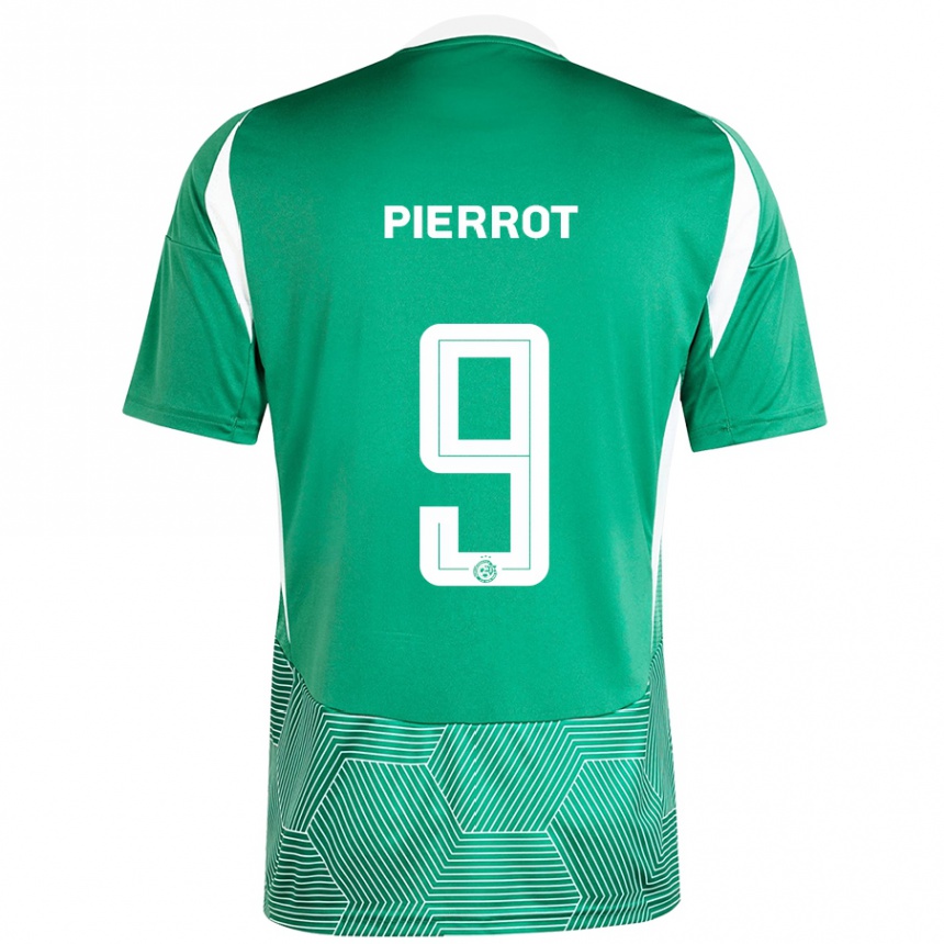 Kids Football Frantzdy Pierrot #9 Green White Home Jersey 2024/25 T-Shirt