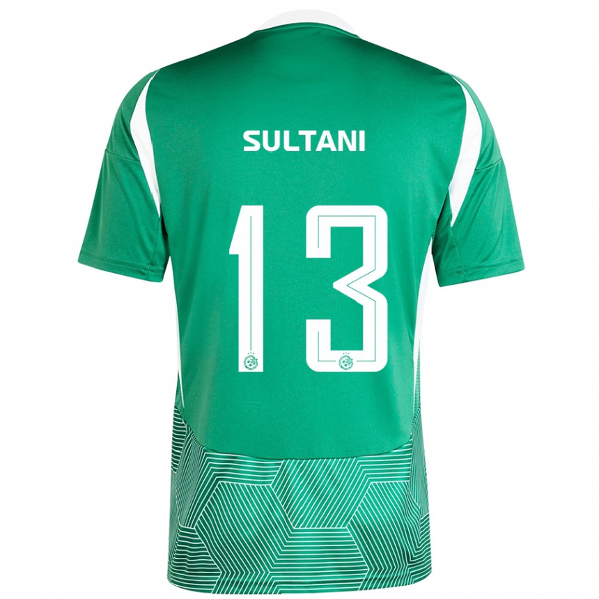 Kids Football Tomás Sultani #13 Green White Home Jersey 2024/25 T-Shirt