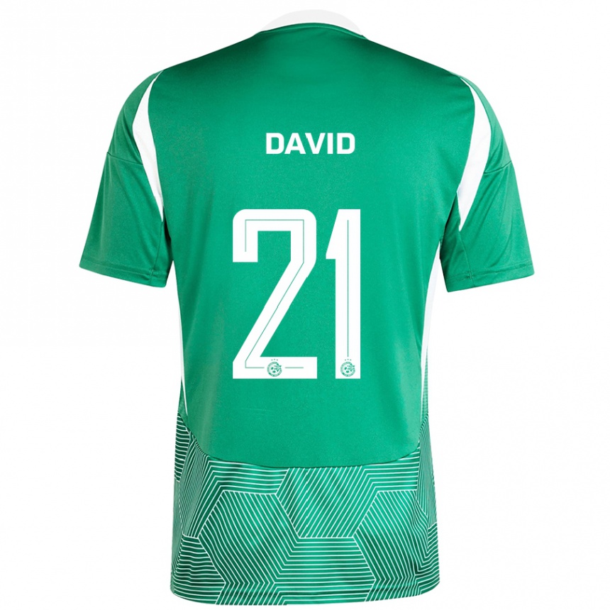 Kids Football Dean David #21 Green White Home Jersey 2024/25 T-Shirt