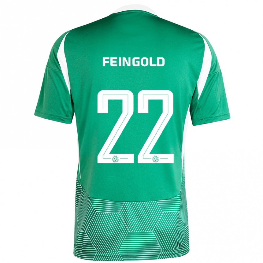 Kids Football Ilay Feingold #22 Green White Home Jersey 2024/25 T-Shirt