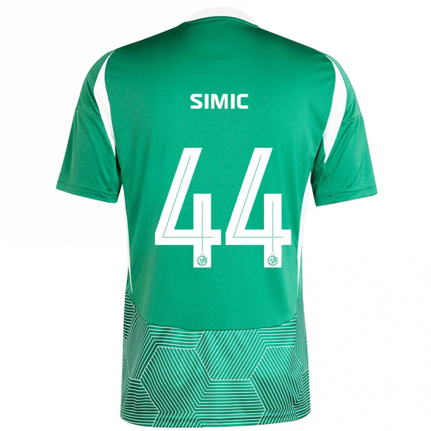 Kids Football Lorenco Simic #44 Green White Home Jersey 2024/25 T-Shirt