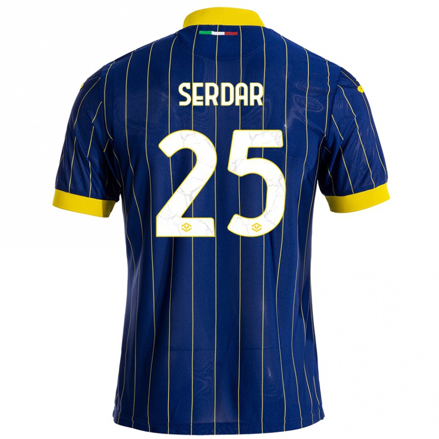 Kids Football Suat Serdar #25 Blue Yellow Home Jersey 2024/25 T-Shirt